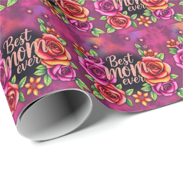 Luxury Floral Modern Gift Collection Wrapping Paper (Roll Corner)