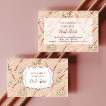 Luxury Floral Nail Artist Business