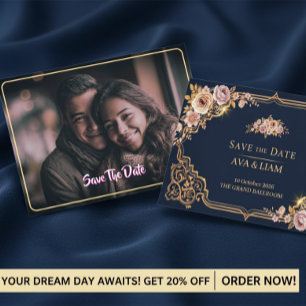Luxury Floral Save The Date