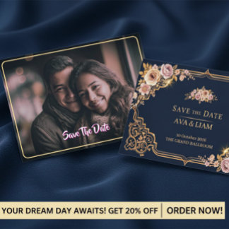 Luxury Floral Save The Date