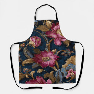 Luxury Floral Vintage Royal Apron