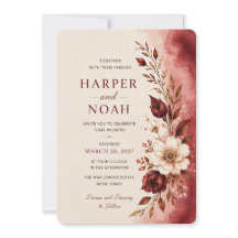 Luxury Floral Wedding Invitation Template