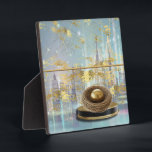 Luxury Foil Easter Card Poster Plaque<br><div class="desc">Celebrate Easter with timeless elegance using this Luxury Foil Easter Card Poster plaque. Designed in a rich teal and gold palette, this premium keepsake features shimmering foil accents that elevate your event with a sophisticated, boutique touch. Perfect for Easter brunches, family gatherings, church celebrations, corporate events, or spring holiday parties....</div>