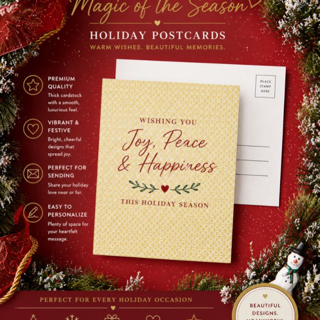 Luxury Foil Holiday Postcards Gift (Creator Uploaded)