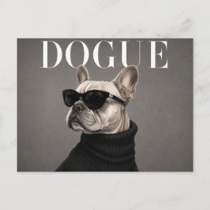 Luxury French Bulldog Dog Portrait Postcard