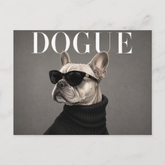 Luxury French Bulldog Dog Portrait Postcard