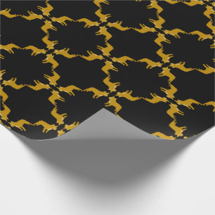 Luxury French Bulldog graphical pattern Wrapping Paper