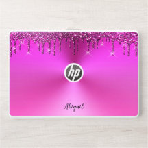 Luxury Fuchsia Dripping Glitter Personalised,