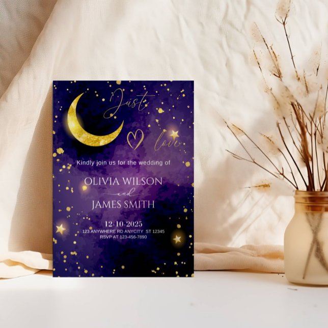  Luxury Galaxy Wedding - Starry Night Party Invitation (Creator Uploaded)