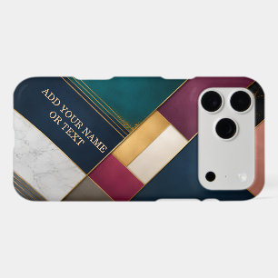 Luxury Geometric Marble and Gold Personalised