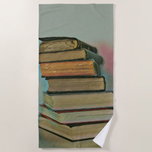 Luxury gifts for book lovers beach towel