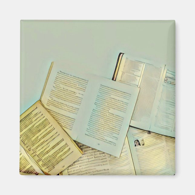 Luxury gifts for book lovers magnet (Front)