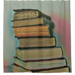 Luxury gifts for book lovers shower curtain