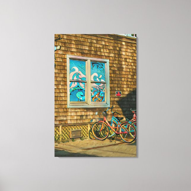 Luxury gifts for cyclists canvas print (Front)