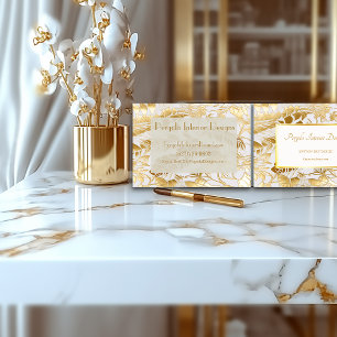 Luxury Gilded Gold Monstera Leaf Design Custom Business Card