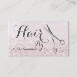 Luxury glam elegant faux glitter appointment card