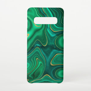 Luxury Glam Green Yellow Abstract Pattern Samsung Galaxy Case