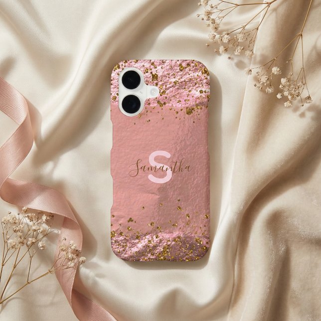 Luxury Glam Rose Gold Foil Glittery Chic Stylish (Creator Uploaded)