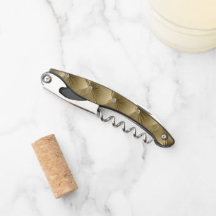 Luxury Glam Warm Gold Faux Velvet Christmas Corkscrew