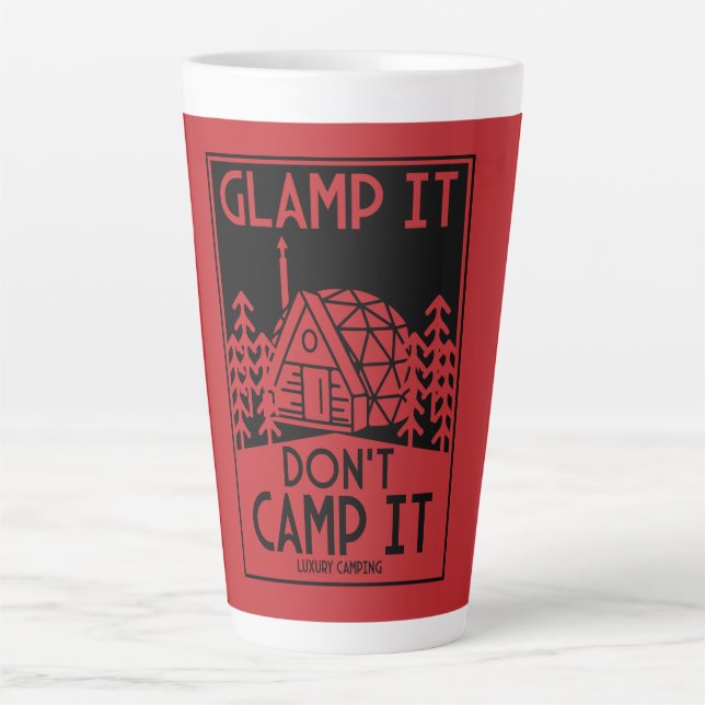 Luxury Glamping Latte Mug (Front)