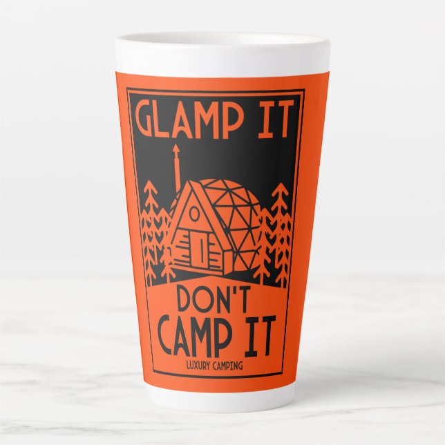 Luxury Glamping Latte Mug (Front)