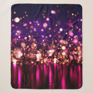 Luxury glitter background with glow. sherpa blanket