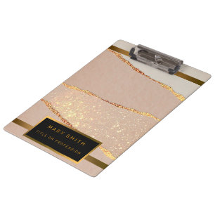 Luxury Glitter Rose Gold Clipboard