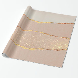 Luxury Glitter Rose Gold Wrapping Paper