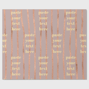 Luxury glitter stripes wrapping paper