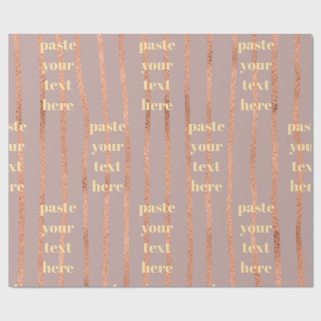 Luxury glitter stripes wrapping paper (Flat)