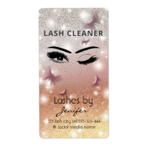 Luxury glittery wink lash extension lash cleaner l