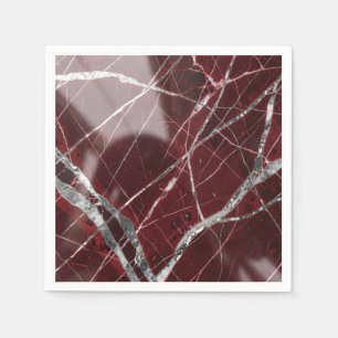 Luxury glossy red marble napkin