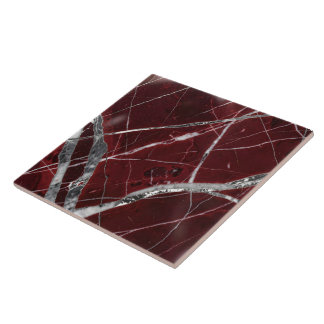 Luxury glossy red marble tile