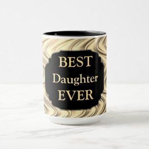 Luxury Gold ‘Best Daughter Ever’ design Mug