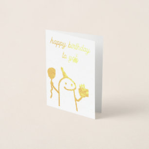 Luxury Gold Birthday Card