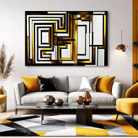 Luxury Gold Black Geometric Deco