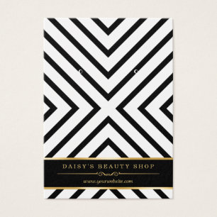 Luxury Gold Black White Earring Display Cards