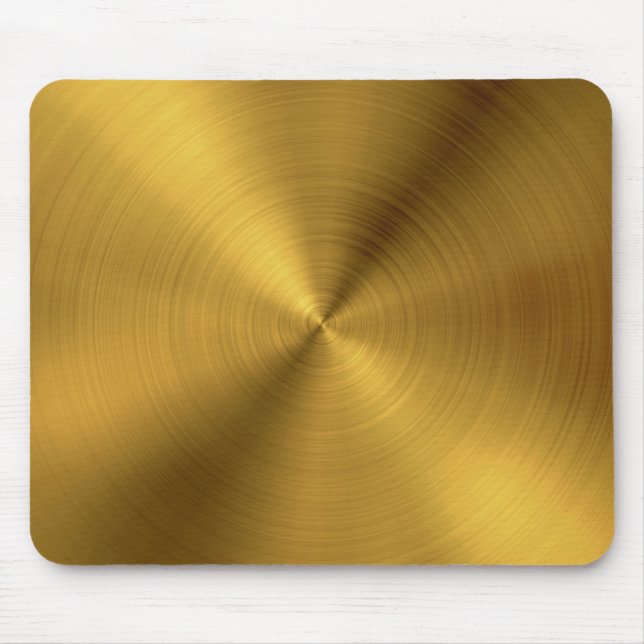 Luxury Gold Brushed Metal Texture 6 Mouse Mat (Front)