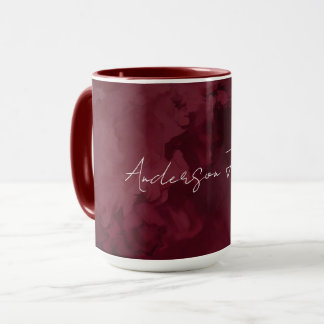 Luxury Gold Burgundy Trendy Collection Mug