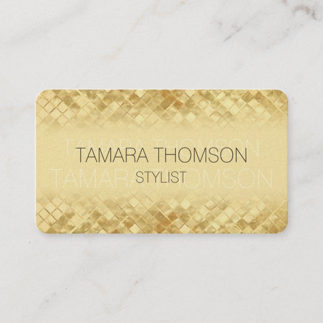Luxury gold business card templates (Front)
