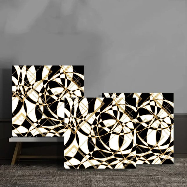 Luxury Gold Chains and Geometric Circles Tile (Creator Uploaded)