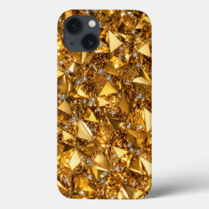 Luxury Gold Crystal iPhone 13 Art Case Design