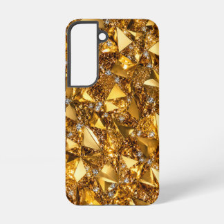 Luxury Gold Crystal Samsung Galaxy S22 Art Case