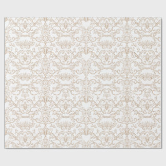 Luxury Gold Damask Seamless  Wrapping Paper