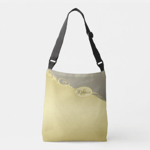 Luxury gold decorative on gold & silver, Monogram Crossbody Bag