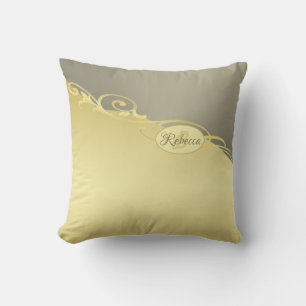 Luxury gold decorative on gold&silver, Monogram Cushion