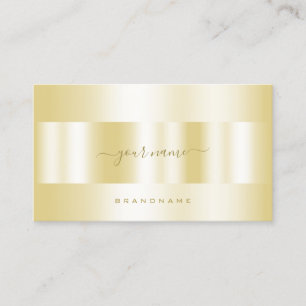 Luxury Gold Effect Calligraphy Script Signature Business Card