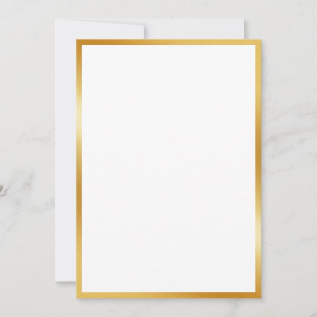 Luxury gold effect invitation (Front)