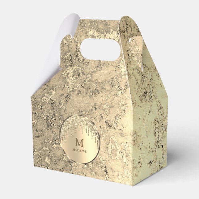 Luxury Gold Favour Box (Front Side)