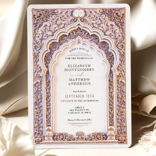 Luxury Gold Filigree Wedding Ornate Arch Invitatio Invitation